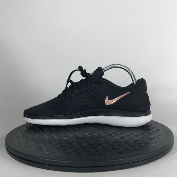 Nike Flex 2017 Black Athletic Running Shoes 898476-008 Women’s Size 8 - Picture 7 of 10